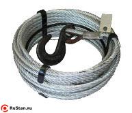 Канат 16,5 мм (160 м) для лебедки с Кч-3,0т 320А опрессовка фото №1