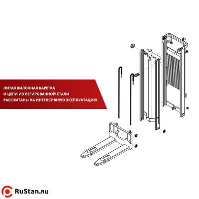 Самоходный Штабелер BX-5015 OXLIFT 5 м 1500кг фото №6 Самоходный Штабелер BX-5015 OXLIFT 5 м 1500кг фото №6