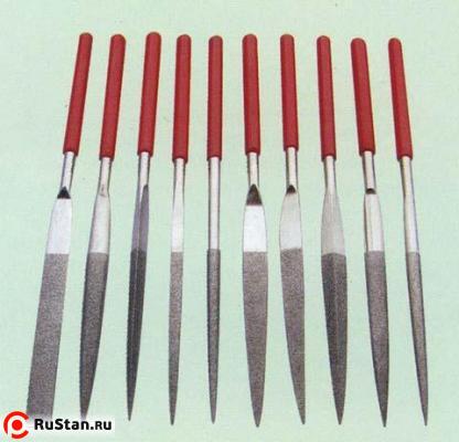 Набор надфилей алмазных из 10шт. L140х3 с обрезин. ручкой "CNIC" (QG-2800) фото №1 Набор надфилей алмазных из 10шт. L140х3 с обрезин. ручкой "CNIC" (QG-2800) фото №1