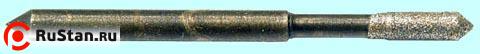Головка алмазная цилиндрическая d 2,8мм АС4 80/63 ут.хв. фото №1 Головка алмазная цилиндрическая d 2,8мм АС4 80/63 ут.хв. фото №1