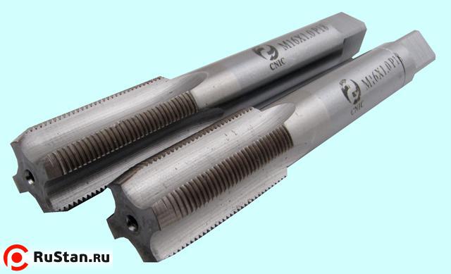Метчик М 6,0х0,5 м/р.Р18 к-т из 2-х шт. "CNIC" фото №1
