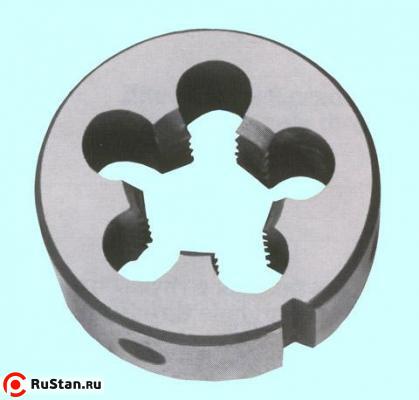 Плашка Дюймовая     1/2"-16BSF  55° 9ХС 16 ниток/дюйм, dнар. 38мм резьба Уитворта "CNIC" фото №1