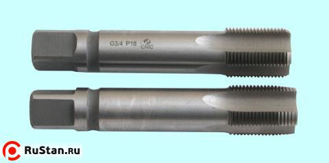 Метчик G 1/2" Р18 трубный цилиндрический, м/р. к-т из 2-х шт. (14 ниток/дюйм) ГОСТ 3266 "CNIC" фото №1 Метчик G 1/2" Р18 трубный цилиндрический, м/р. к-т из 2-х шт. (14 ниток/дюйм) ГОСТ 3266 "CNIC" фото №1