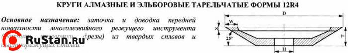 Круг алмазный 12R4 (тарельчатый) 150х5х3х16х32 АС4 100/80 100% В2-01 35,4 карат фото №1