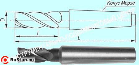 Фреза Концевая d63,0х 90х248 к/х  Р18  Z=8 КМ5 "CNIC" фото №1