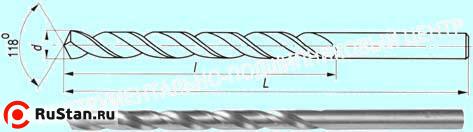 Сверло d  6,9  ц/х Р6М5 (2300-0310) без маркировки марки стали фото №1