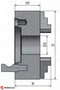 Трехкулачковый токарный патрон Optimum 315 мм Camlock ASA D1-8" фото №2 Патрон токарный 3-кул. 315 мм Camlock ASA D1-8" фото №2