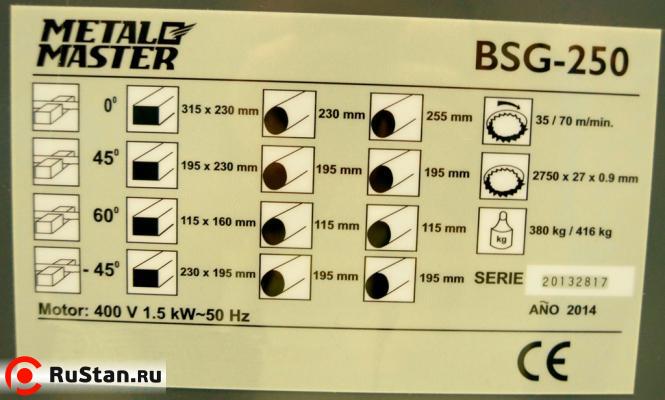 METAL MASTER BSG-255 фото №24 METAL MASTER BSG-255 фото №24