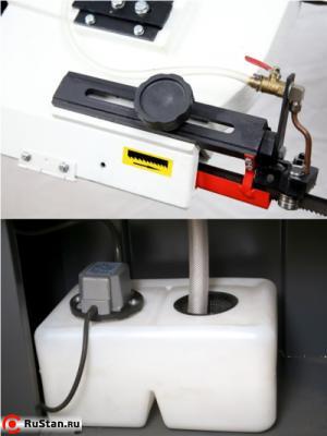 Станок оснащен системой подачи СОЖ с удобно расположенной емкостью и раздельным регулированием расхода охлаждающей жидкости. фото №11 METAL MASTER BSM-712N фото №11