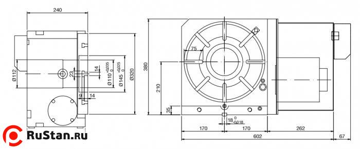 Размеры стола CNC-320R фото №2 Размеры стола CNC-320R фото №2