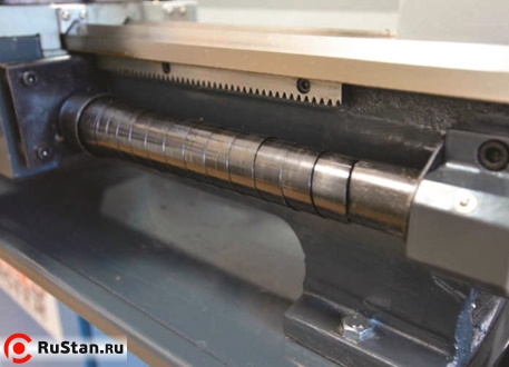 Телескопическая защита ходового винта от стружки эффективно защищает ходовой винт от износа. фото №14 MML 2870 MV фото №14