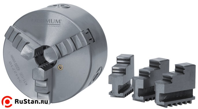 Токарный патрон 125 мм Optimum фото №2 Кулачки для 125 мм патрон фото №2