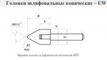 Головки шлифовальные конические KW(ГКЗ), EW(ГК)