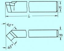Резец Проходной отогнутый 25х16х140 Т30К4