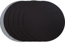 Диск шлифовальный на велкро основе P180, 300мм / без отв., черный, 5 шт.