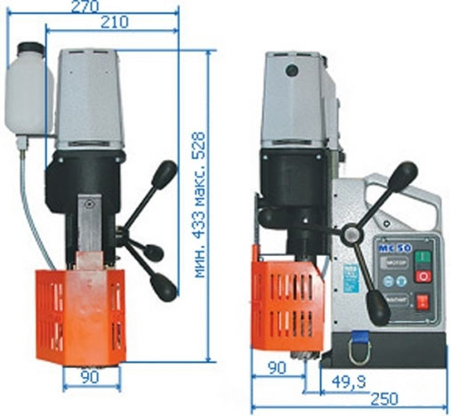Сверлильная машина на электро-магнитном основании МС-50 - Фото 1